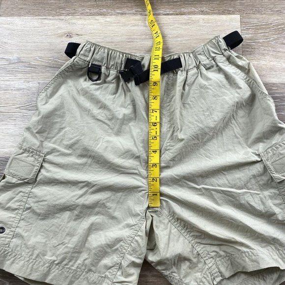 REI High Rise Belted Beige Cargo Hiking Shorts Women's Size Medium - Picture 6 of 9